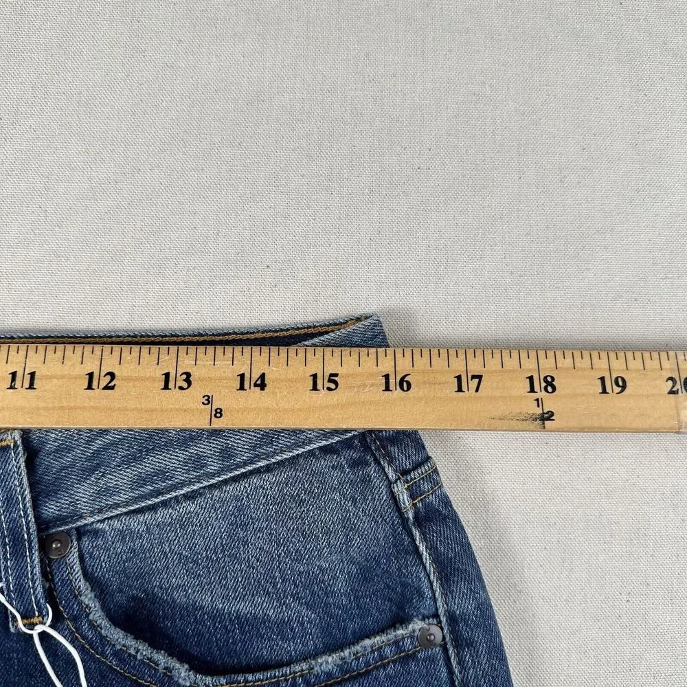Outerknown Dune High Rise Slim‎ Fit Jeans Women’s 31 Blue Denim Stretch Pants